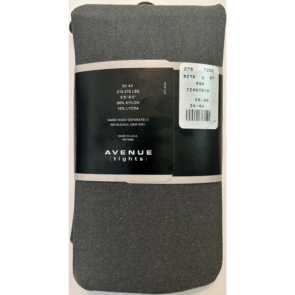 Avenue Tights In Gray Size 3X - 4X for 215 - 275 lbs. - Picture 2 of 4